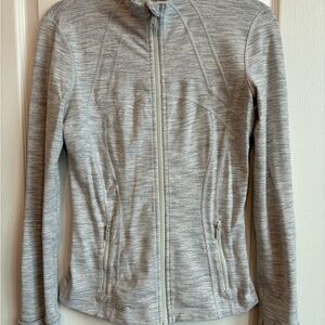 Lululemon Athletica Light Gray/White Define Jacket